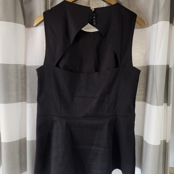 Ann Taylor Peplum Semi Openback With Jewel Neck - Picture 3 of 4